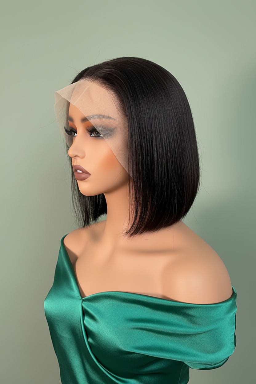 Bob Lace Frontal – Cheveux Lisses Naturels