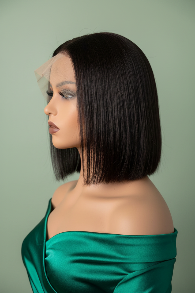 Bob Lace Frontal – Cheveux Lisses Naturels
