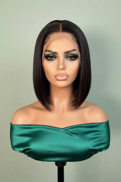 Bob Lace Frontal – Cheveux Lisses Naturels
